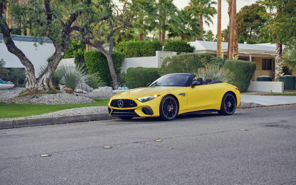 cabriolet Mercedes-AMG SL 63 4MATIC vehicle Mercedes-AMG SL HD Desktop Wallpaper | Background Image