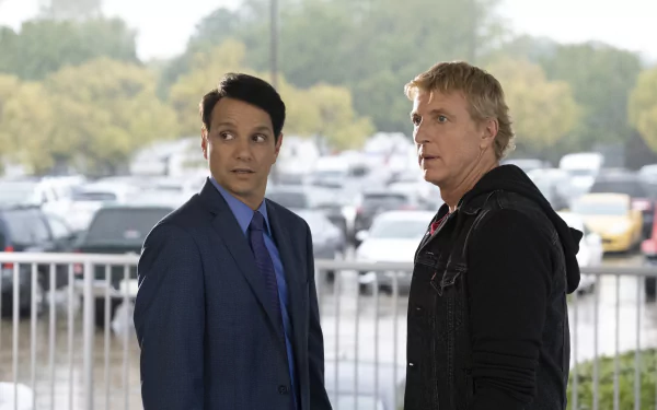 William Zabka Johnny Lawrence Ralph Macchio Daniel LaRusso TV Show Cobra Kai HD Desktop Wallpaper | Background Image