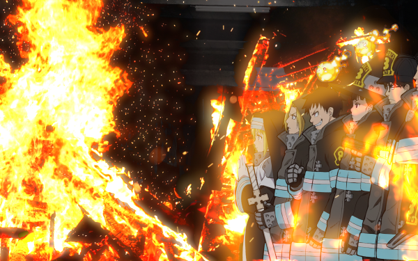 Anime Fire Force Fire Takehisa Hinawa Maki Oze Arthur Boyle Tamaki Kotatsu HD Wallpaper | Background Image