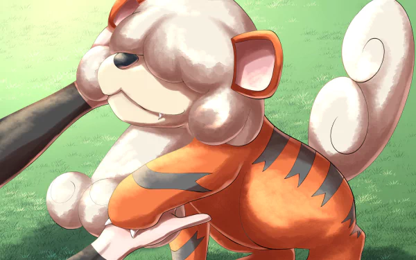 Growlithe (Pokémon) video game Pokémon Legends: Arceus HD Desktop Wallpaper | Background Image