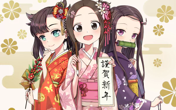 Nezuko Kamado Takagi (Karakai Jouzu no Takagi-san) Anime crossover HD Desktop Wallpaper | Background Image