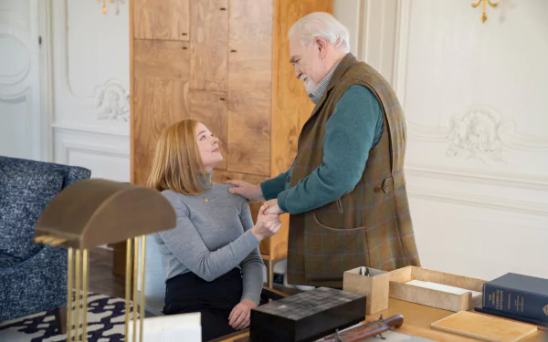 Brian Cox Sarah Snook TV Show Succession HD Desktop Wallpaper | Background Image