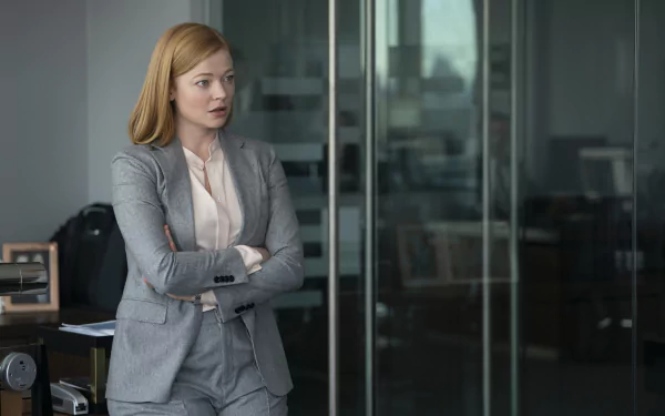 Sarah Snook TV Show Succession HD Desktop Wallpaper | Background Image