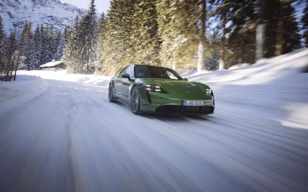 vehicle Porsche Taycan Turbo S HD Desktop Wallpaper | Background Image