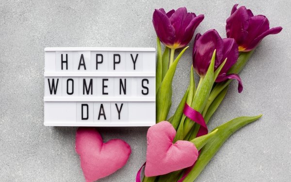 Holiday Women's Day Happy Women's Day Tulip HD Wallpaper | Background Image