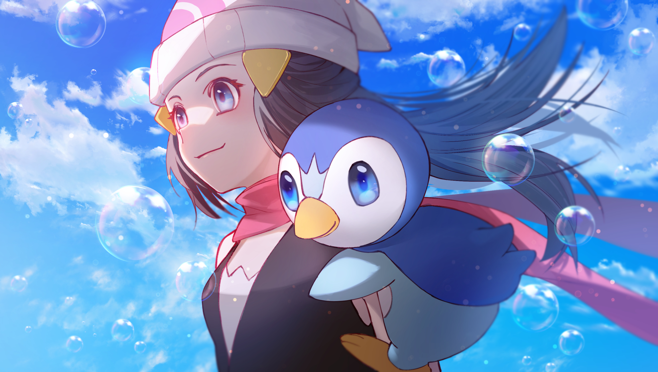 Pokémon Wallpaper: Dawn in Blue - Minitokyo