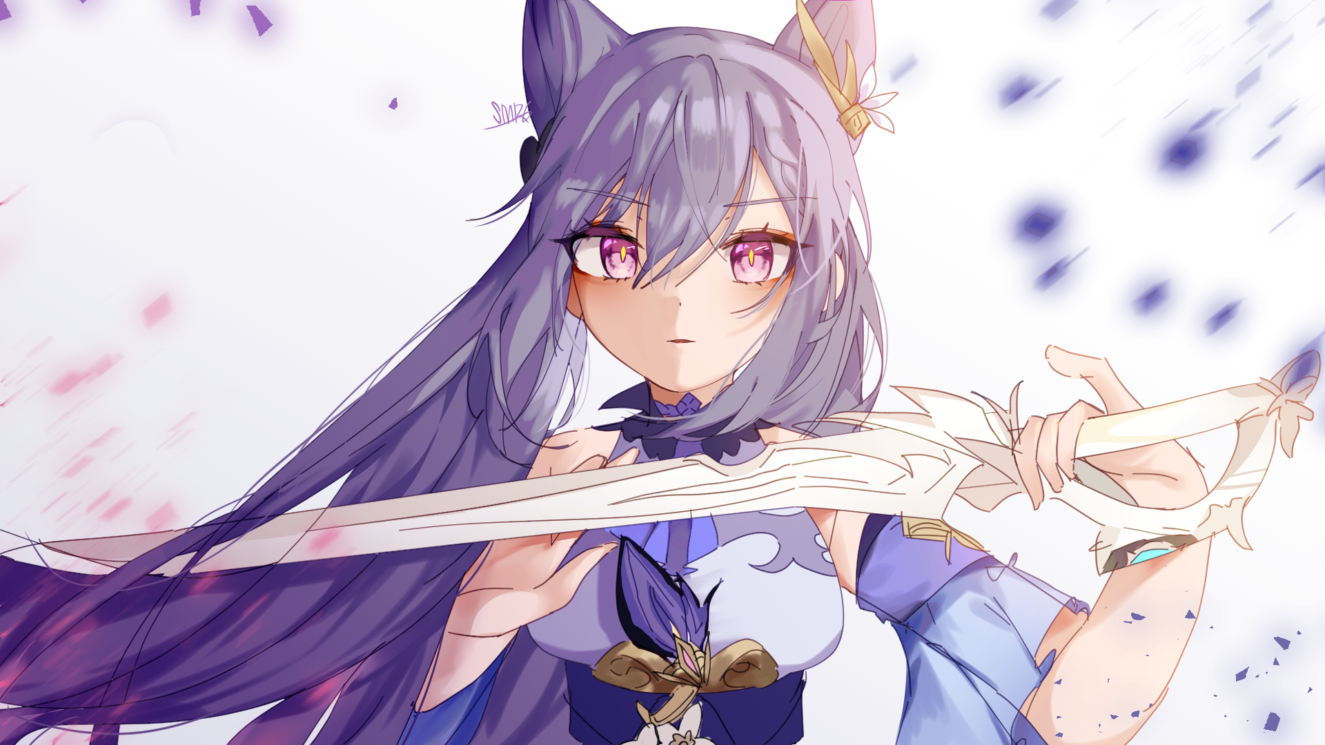 Download Keqing (Genshin Impact) Video Game Genshin Impact HD Wallpaper by SUMIRU