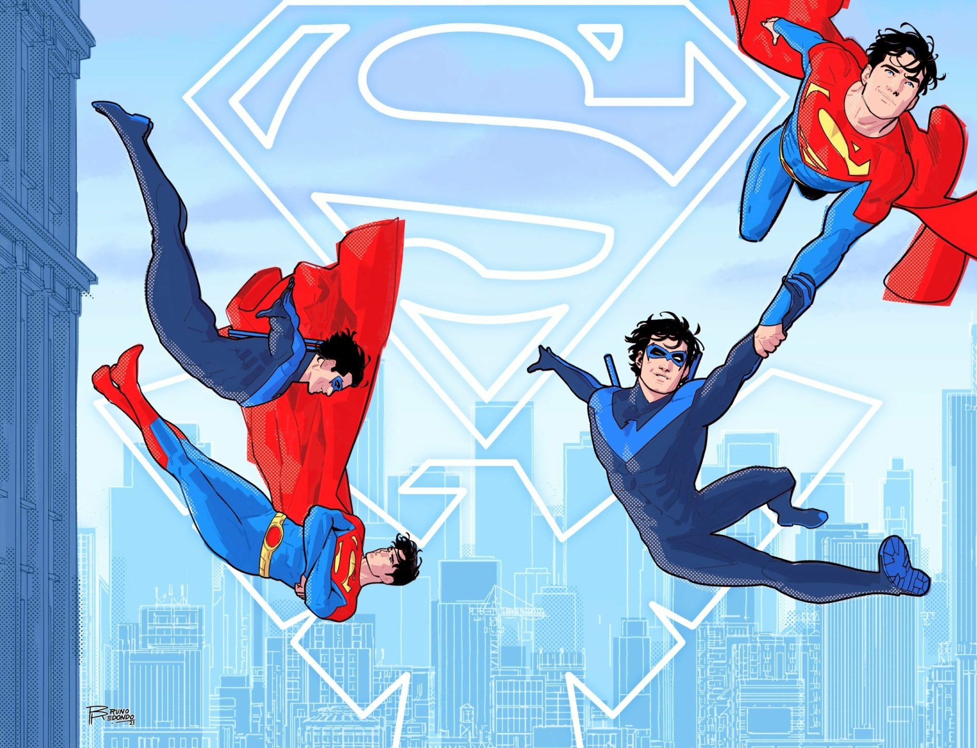 Download DC Comics Dick Grayson Jon Kent Comic Nightwing HD Wallpaper