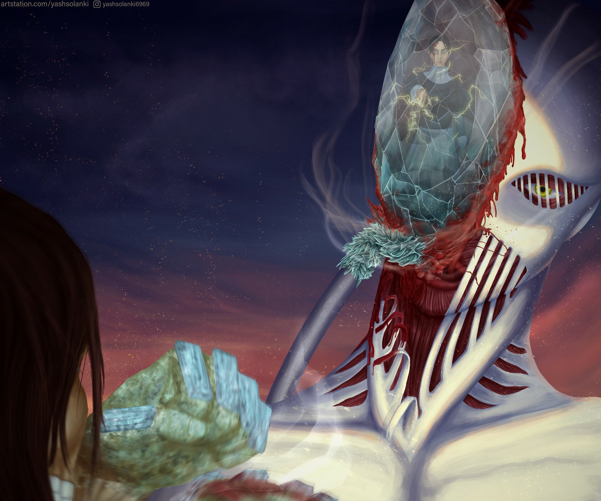 Download War Hammer Titan Anime Attack On Titan HD Wallpaper by Yash Solanki