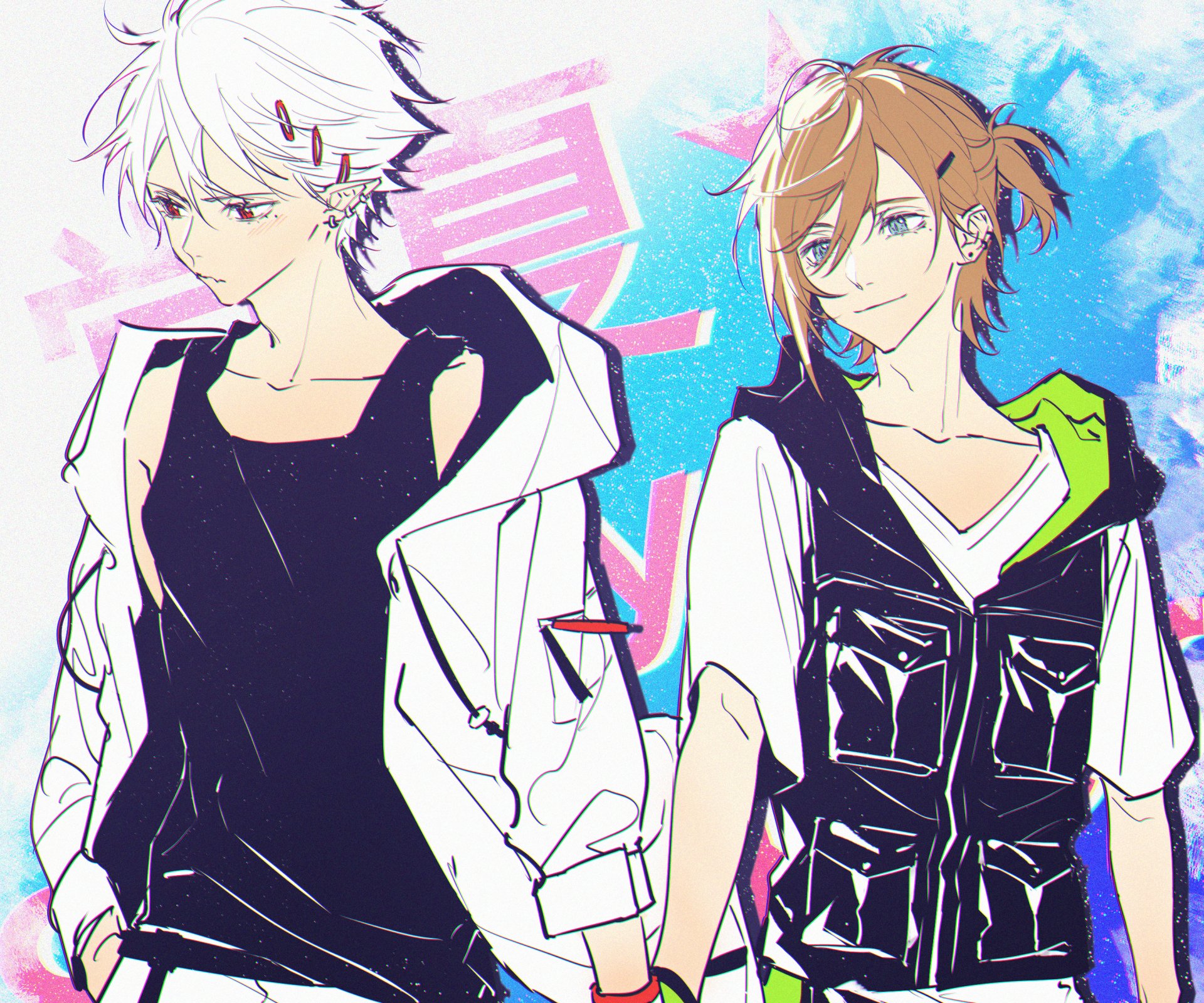 Download Nijisanji Kuzuha (Virtual YouTuber) Kanae (Virtual Youtuber) Anime Virtual Youtuber HD Wallpaper