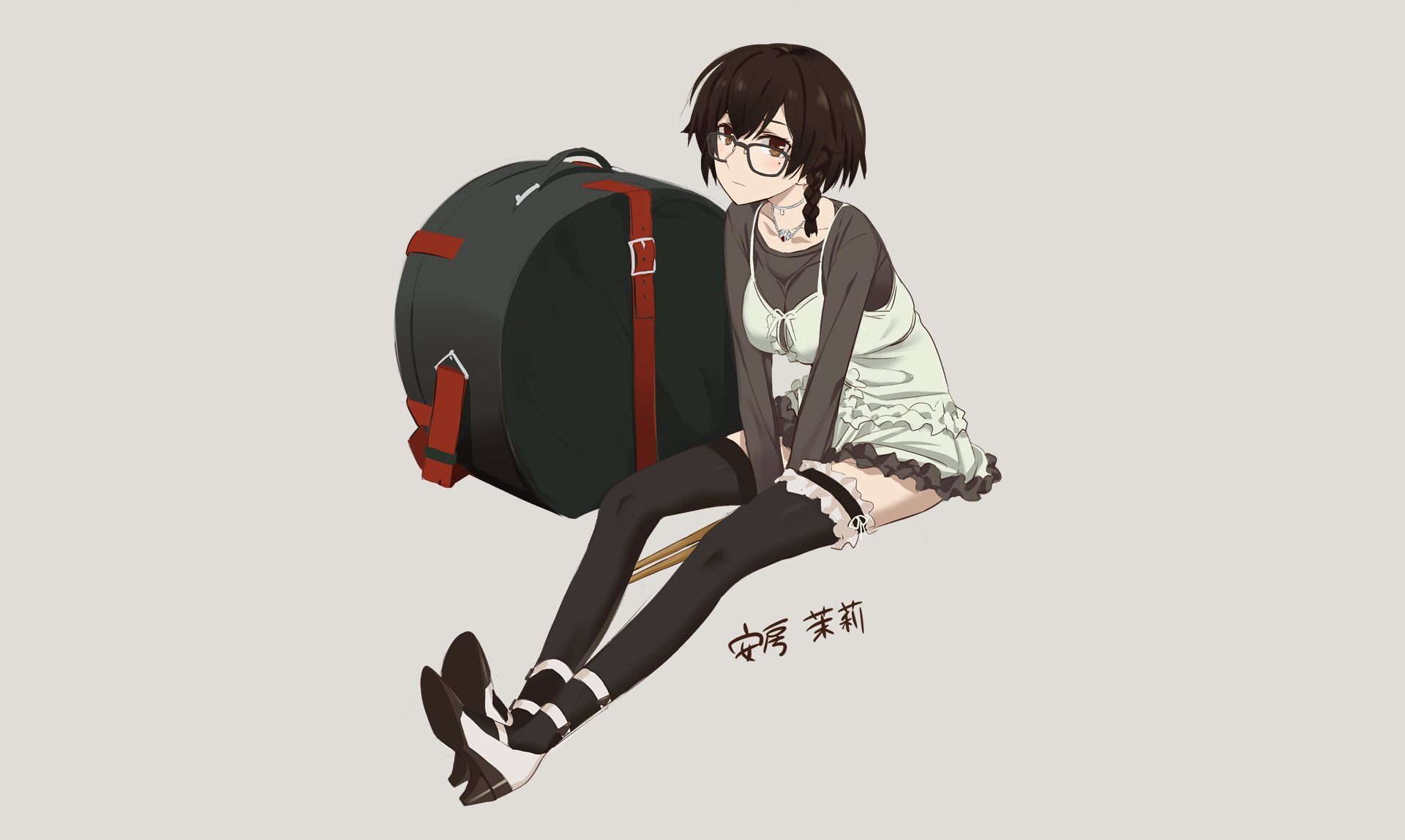 Download Anime Girl Anime Girl HD Wallpaper by にんげん