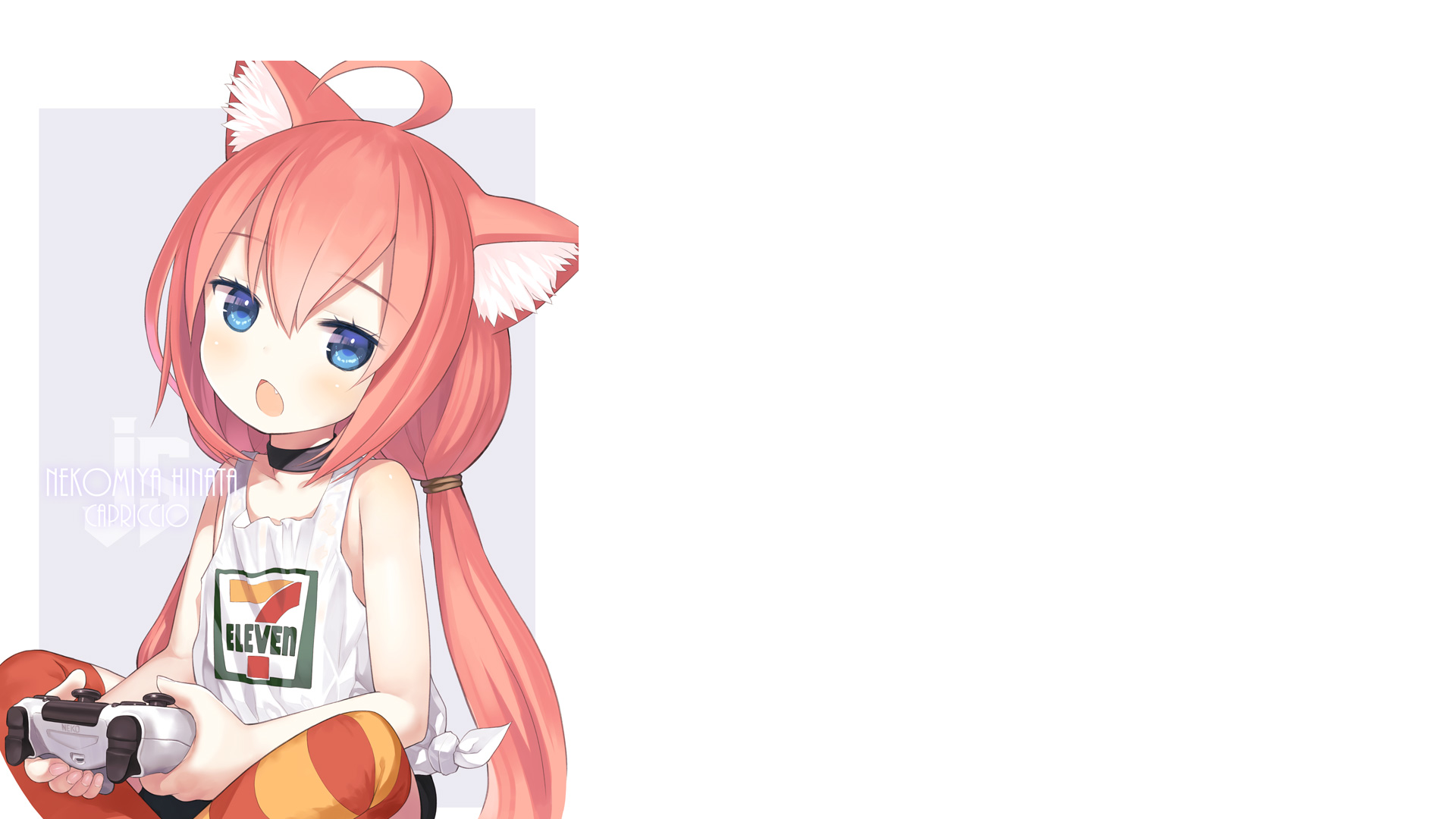 Download Hinata Nekomiya Anime Virtual Youtuber HD Wallpaper by かぷりちお