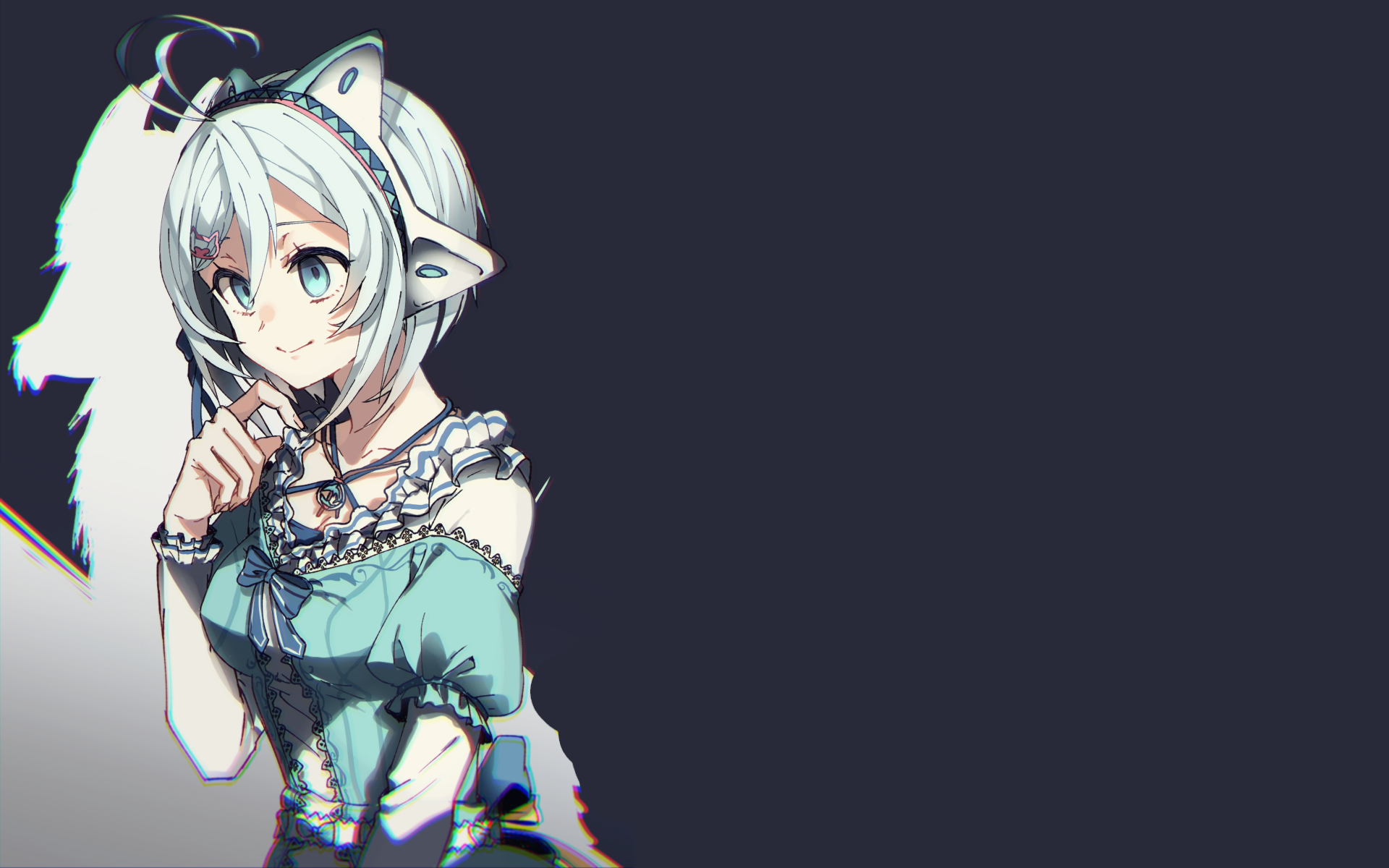 Download Dennou Shojo Siro Anime Virtual Youtuber HD Wallpaper by てび丸