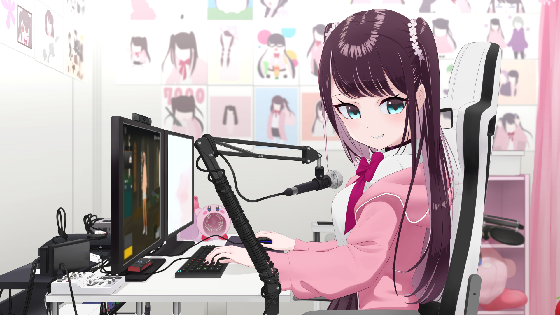 Download Lupinus Virtual Games VSPO! Kaga Nazuna Anime Virtual Youtuber 4k Ultra HD Wallpaper by おーみや