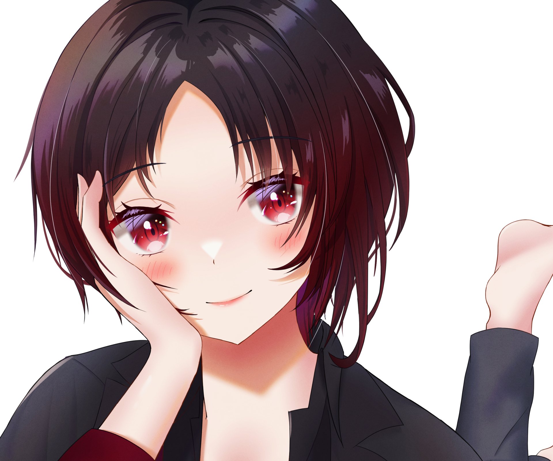 Download VSPO! Kisaragi Ren Iris Black Games Anime Virtual Youtuber HD Wallpaper by ひょんしー