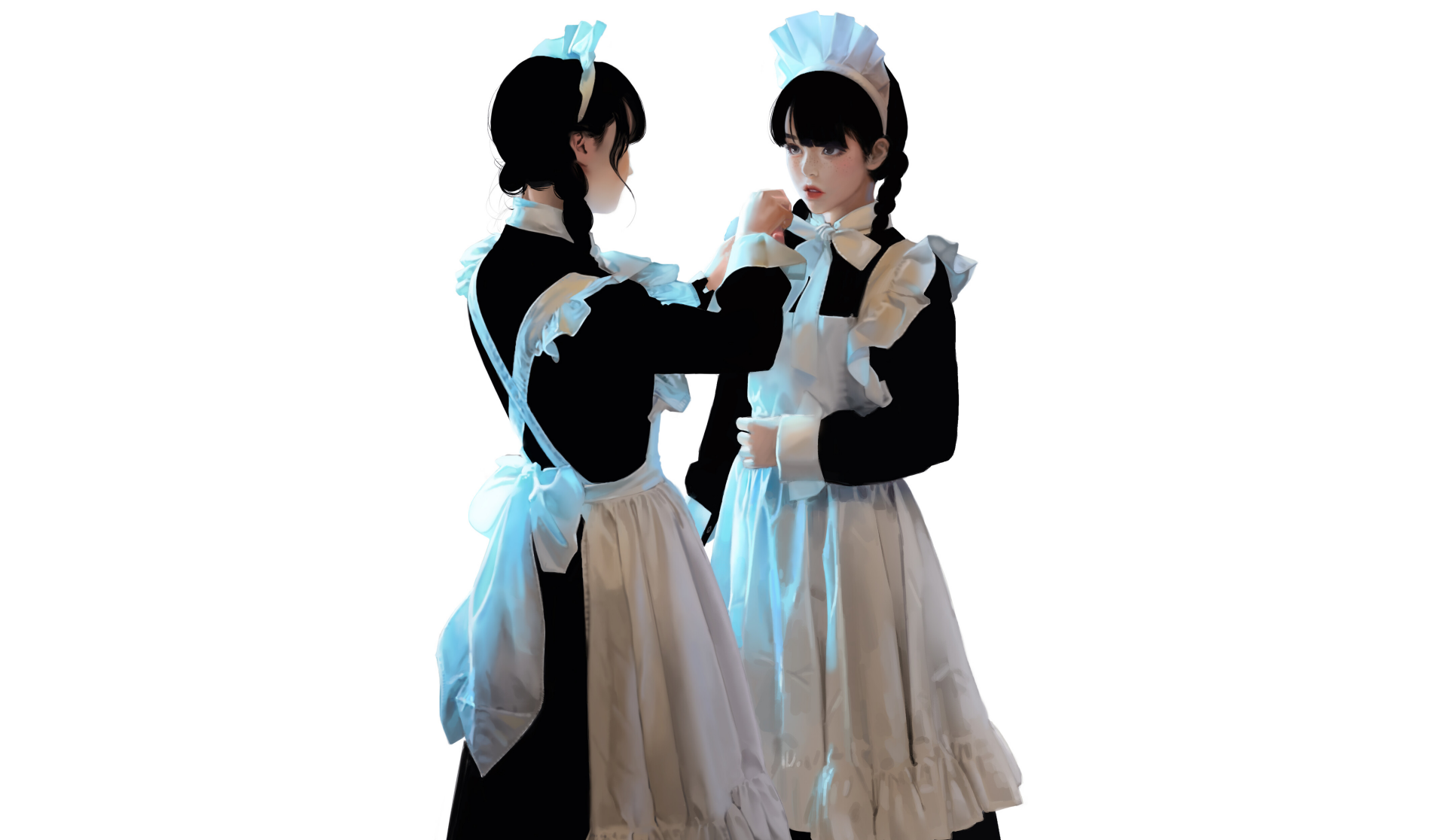 Download Maid Woman Artistic 4k Ultra HD Wallpaper by J.Won Han