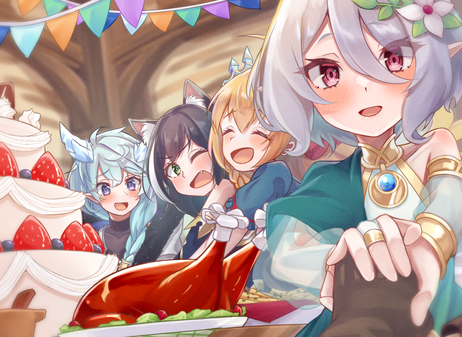 Download Shifuna Agato Pecorine (Princess Connect) Kokoro Natsume Karyl Momochi Anime Princess Connect! Re:Dive HD Wallpaper