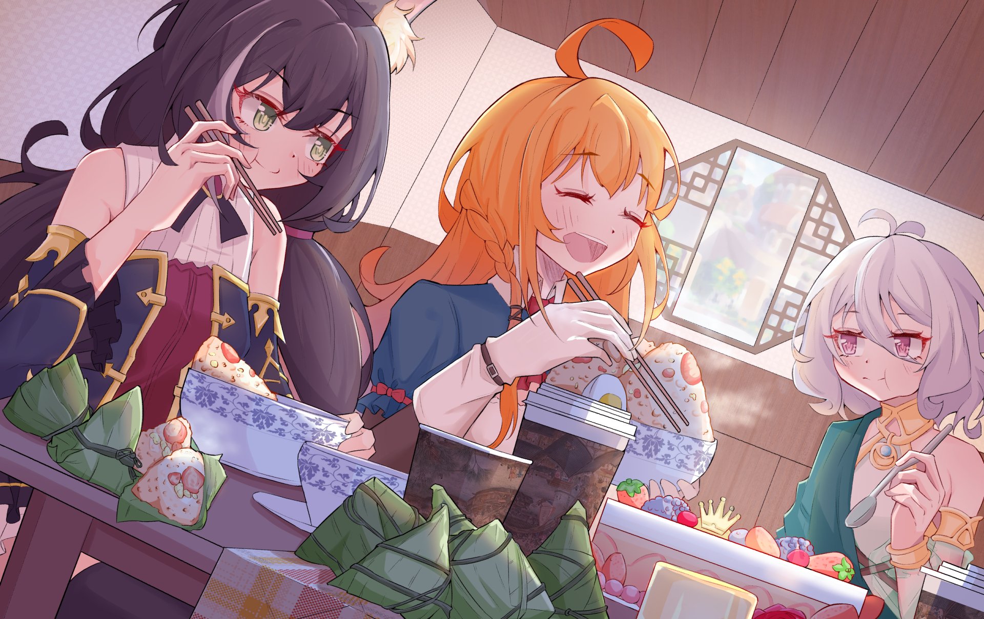 Download Pecorine (Princess Connect) Kokoro Natsume Karyl Momochi Anime Princess Connect! Re:Dive HD Wallpaper