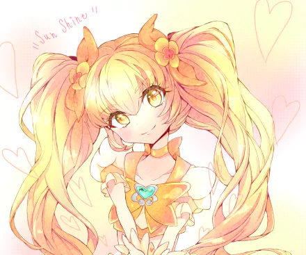 Myoudouin Itsuki Cure Sunshine Anime Heartcatch Precure! HD Desktop Wallpaper | Background Image