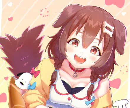 Inugami Korone hololive Anime Virtual Youtuber HD Desktop Wallpaper | Background Image