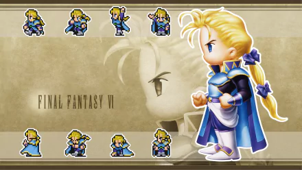 Edgar Roni Figaro video game Final Fantasy VI HD Desktop Wallpaper | Background Image