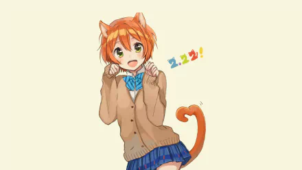 Rin Hoshizora Anime Love Live! HD Desktop Wallpaper | Background Image