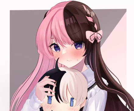 VSPO! Tachibana Hinano Iris Black Games Anime Virtual Youtuber HD Desktop Wallpaper | Background Image