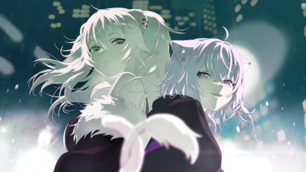 hololive Shishiro Botan Nekomata Okayu Anime Virtual Youtuber HD Desktop Wallpaper | Background Image