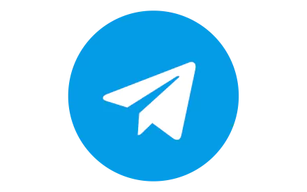 Telegram paper‑plane logo in white on a blue circle, technology-themed 4K Ultra HD PC desktop wallpaper/background.