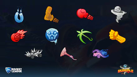  Rocket League - Rumble Power-Up Icons Wallpaper by Michael Scala