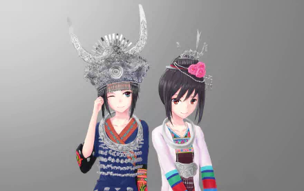 Anime girl anime girl HD Desktop Wallpaper | Background Image