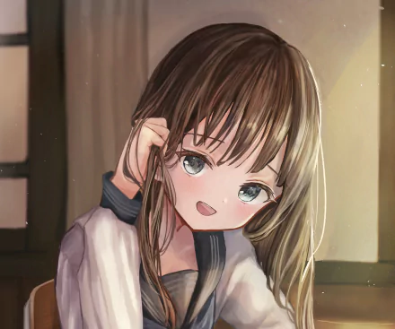 Komichi Akebi Anime Akebi's Sailor Uniform HD Desktop Wallpaper | Background Image