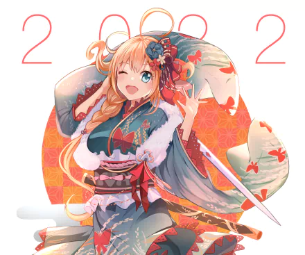 kimono Pecorine (Princess Connect) Anime Princess connect! Re:Dive HD Desktop Wallpaper | Background Image