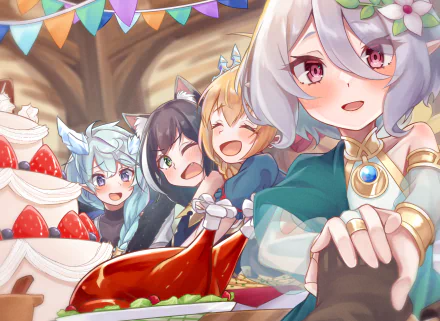 Shifuna Agato Pecorine (Princess Connect) Kokoro Natsume Karyl Momochi Anime Princess connect! Re:Dive HD Desktop Wallpaper | Background Image