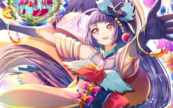 Izayoi Riko Hanami Kotoha Haa-chan (Pretty Cure) Cure Magical Asahina Mirai Anime Witchy PreCure! HD Desktop Wallpaper | Background Image