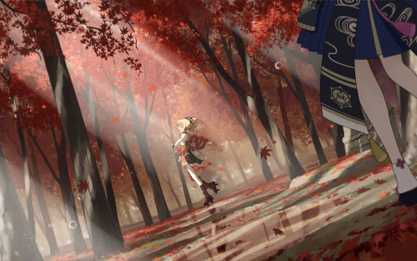 Kamisato Ayaka (Genshin Impact) Yoimiya (Genshin Impact) video game Genshin Impact HD Desktop Wallpaper | Background Image