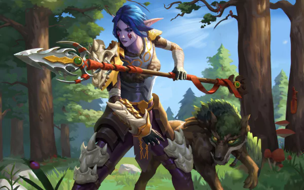  Layssa, the night elf hunter by Nicolas Barbas