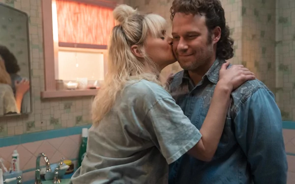 Taylor Schilling Seth Rogen TV Show Pam & Tommy HD Desktop Wallpaper | Background Image