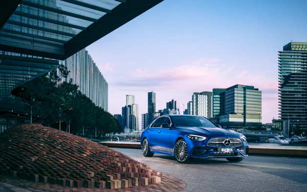 Mercedes-Benz C300 AMG Line vehicle Mercedes-Benz C-Class HD Desktop Wallpaper | Background Image