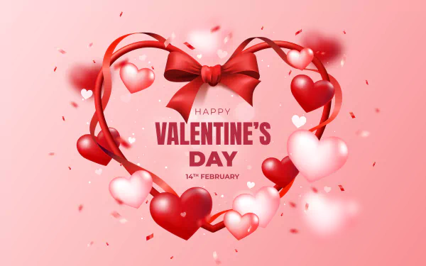 Happy Valentine's Day heart Romantic love holiday Valentine's Day HD Desktop Wallpaper | Background Image