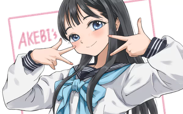 Komichi Akebi Anime Akebi's Sailor Uniform HD Desktop Wallpaper | Background Image