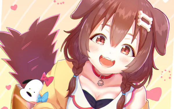 Inugami Korone hololive Anime Virtual Youtuber HD Desktop Wallpaper | Background Image