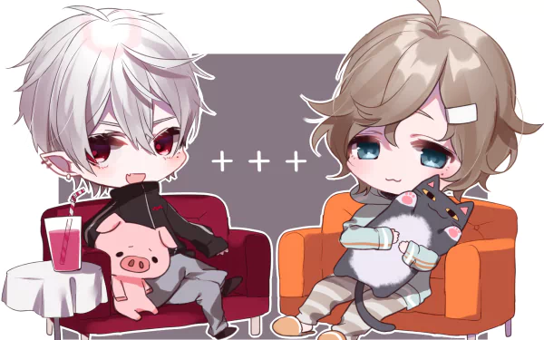 Nijisanji Kuzuha (Virtual YouTuber) Kanae (Virtual Youtuber) Anime Virtual Youtuber HD Desktop Wallpaper | Background Image