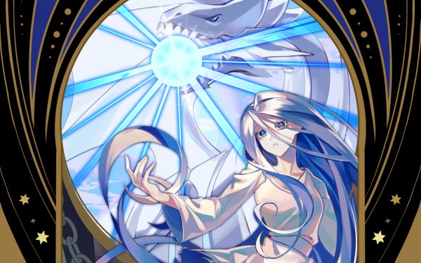 Anime Yu-Gi-Oh! Blue-Eyes White Dragon Kisara HD Wallpaper | Background Image