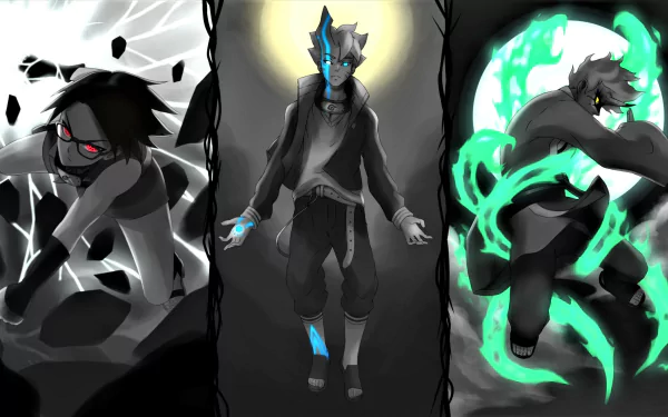 Chidori (Naruto) Borushiki (Boruto) Mitsuki (Naruto) Sarada Uchiha Boruto Uzumaki Anime Boruto HD Desktop Wallpaper | Background Image