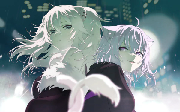 hololive Shishiro Botan Nekomata Okayu Anime Virtual Youtuber HD Desktop Wallpaper | Background Image