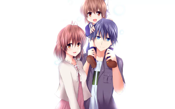 Ushio Okazaki Tomoya Okazaki Anime Clannad HD Desktop Wallpaper | Background Image