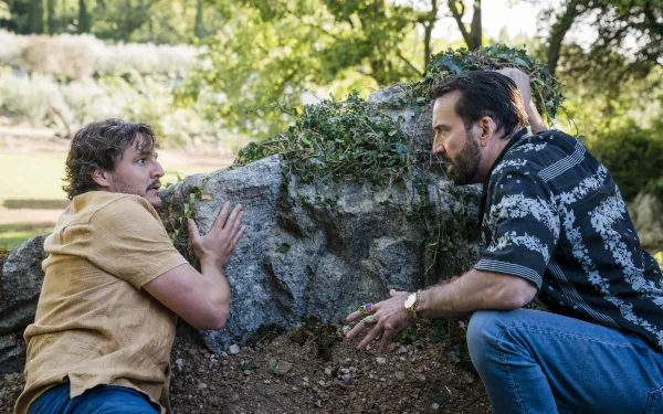 Pedro Pascal Nicolas Cage movie The Unbearable Weight of Massive Talent HD Desktop Wallpaper | Background Image