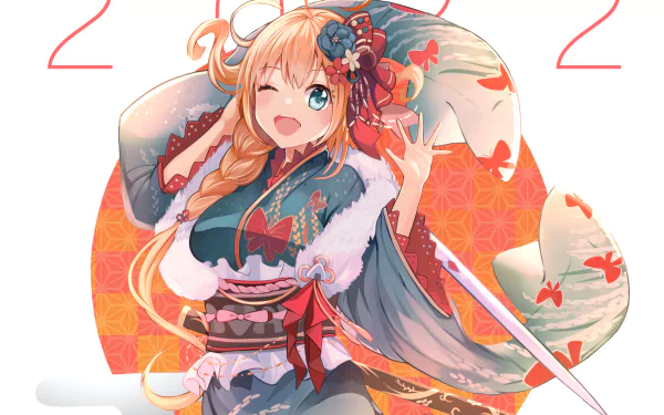 kimono Pecorine (Princess Connect) Anime Princess connect! Re:Dive HD Desktop Wallpaper | Background Image