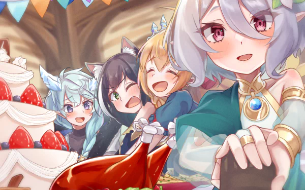 Shifuna Agato Pecorine (Princess Connect) Kokoro Natsume Karyl Momochi Anime Princess connect! Re:Dive HD Desktop Wallpaper | Background Image